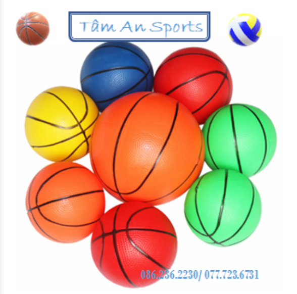 Qủa bóng rổ trẻ em 20cm, banh bóng rổ luyện tập thể thao - Thể thao Tâm An